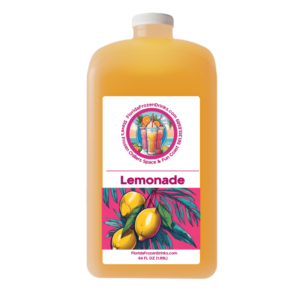 Florida Frozen Drinks Lemonade: Zesty and sweet, like a refreshing break on a sunny, outdoor adventure.