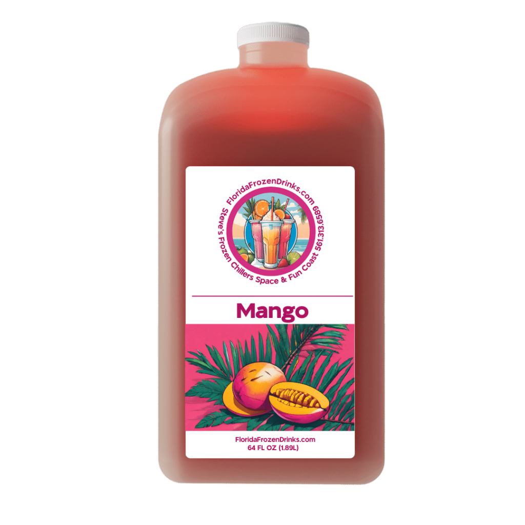 Florida Frozen Drinks Mango: Rich mango with a touch of tartness, bringing to mind a tropical island getaway.